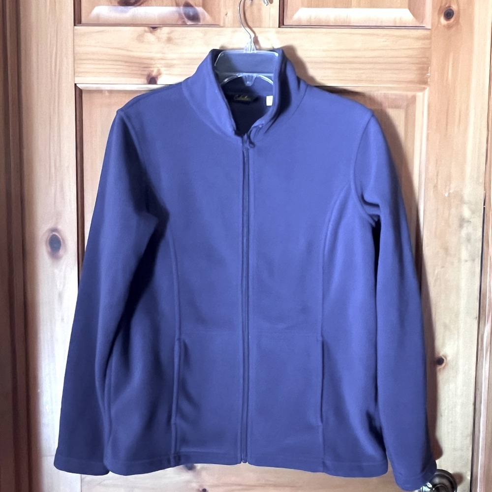 Cabelas polar fleece zip jacket purple